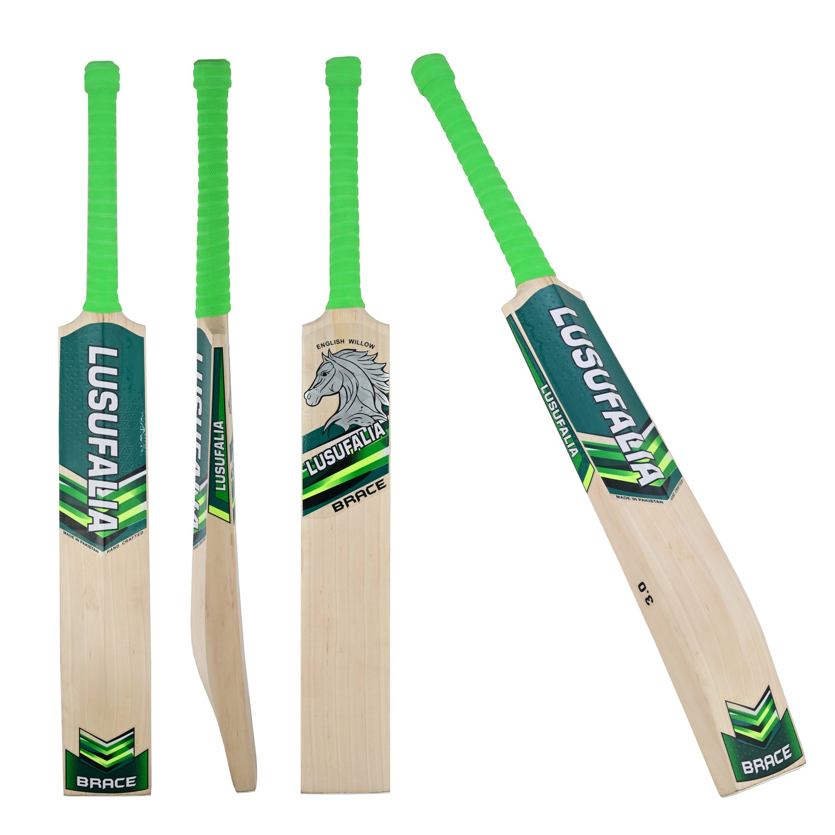 Cricket Bat BRACE 3.0 – Mid Profile Power Bat for Match Play | Lusufalia